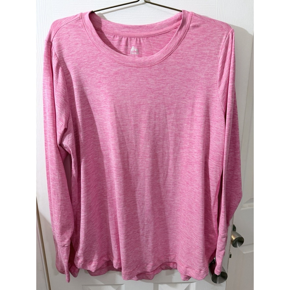 RBX Plus Size 1XL Performance Pink Athletic Workout Shirt‎ Sports Top Gym Thumb